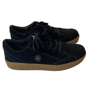 Airwalk Camino Men 17 4E Black Suede Composite Toe Work Shoes Slip Resistant EH